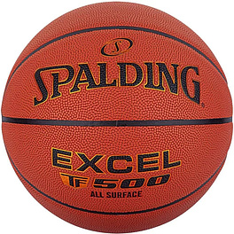 Мяч баск. SPALDING TF-500 Excel In/Out р.6, 76798z, композит, коричнево-черный